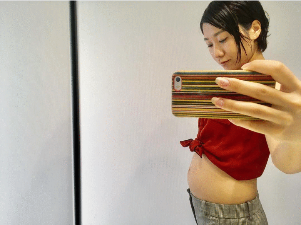 ちょうどBUYMAを始めた妊娠5ヶ月ごろの写真